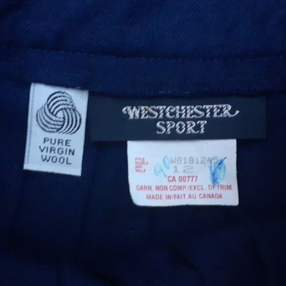 Vintage Westchester Sport Pure Virgin Wool Pleated Marine Skirt - Picture 4 of 4